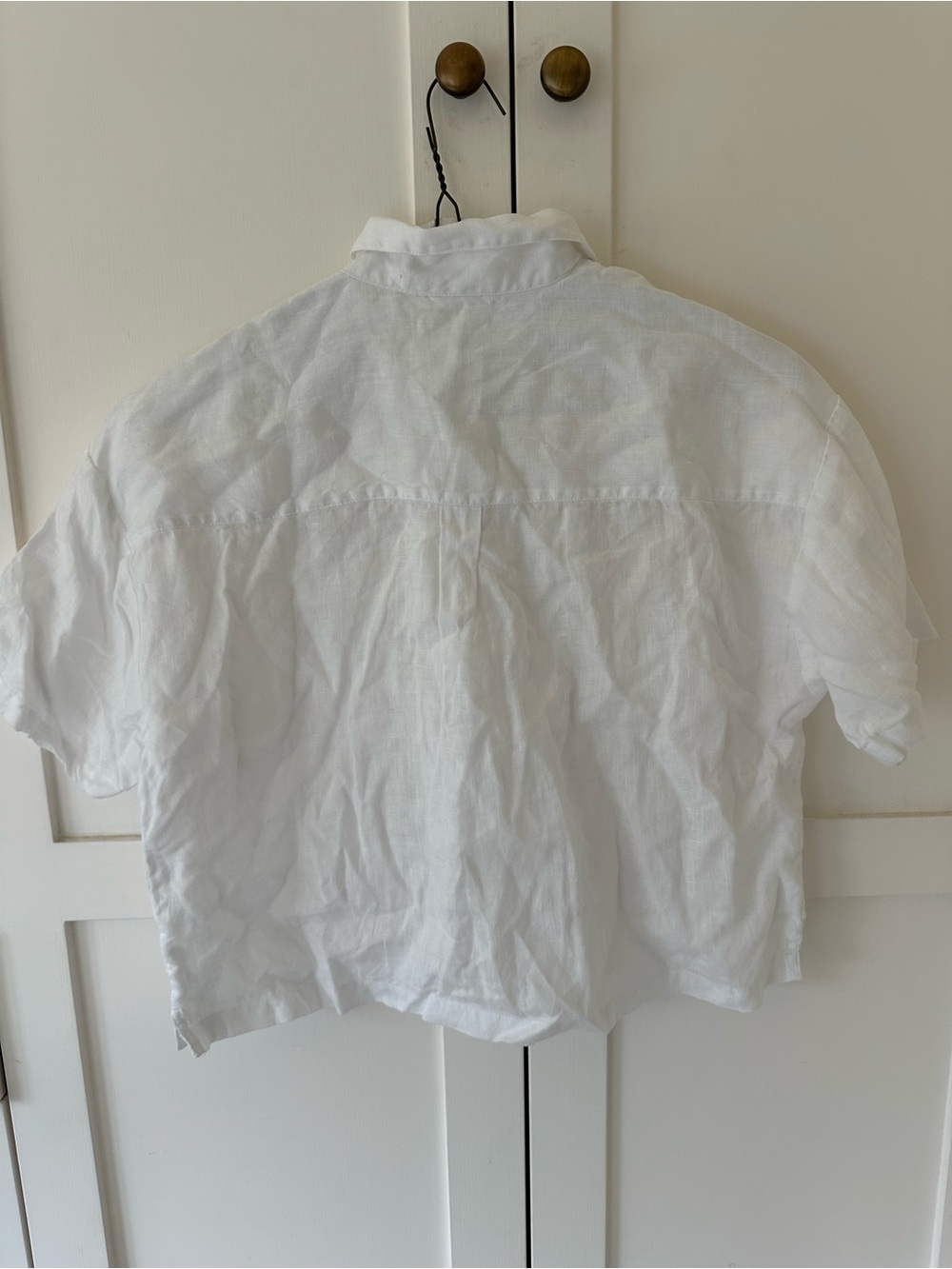 French Brand White Linen Shorts Set XS Bridal Lounge PJ - Picture 6 of 8
